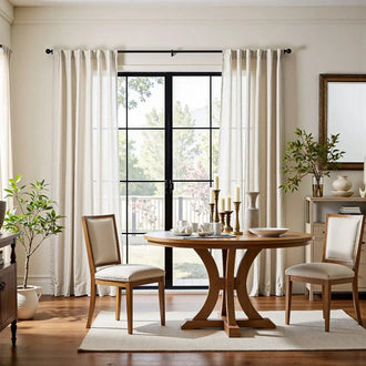 
                    
                      Solid Linen-Blend 3-in-1 Curtains - Jinchan Home
                    
                  