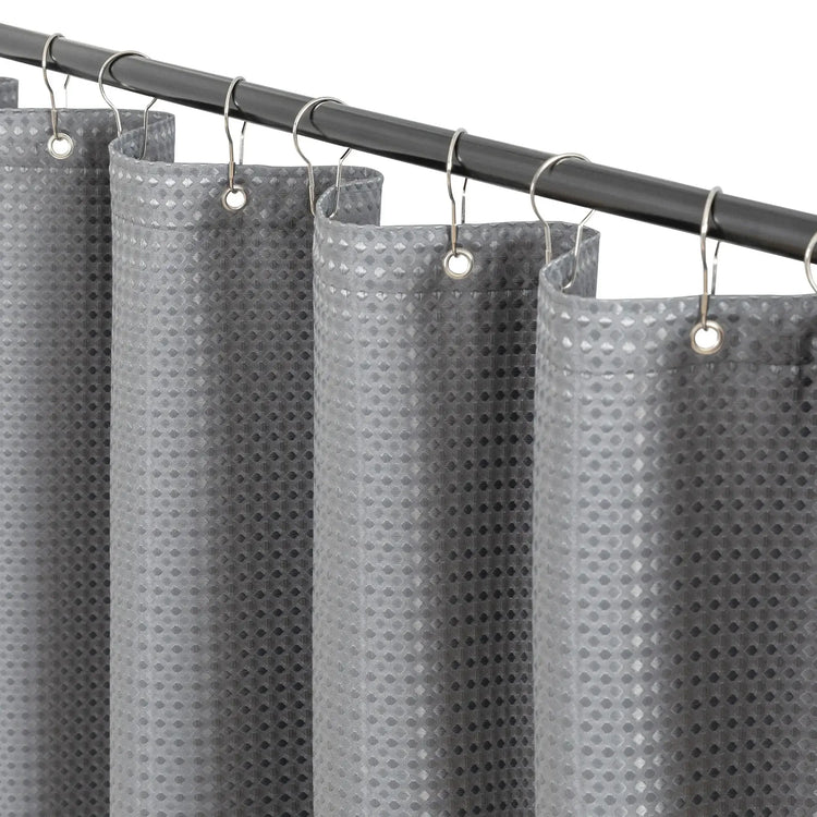 Waffle Weave Grommet Top Shower Curtain - Jinchan Home