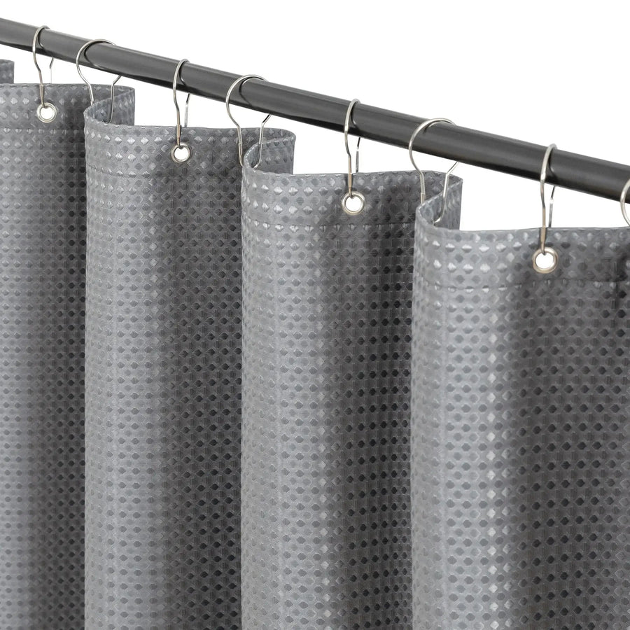 Waffle Weave Grommet Top Shower Curtain - Jinchan Home