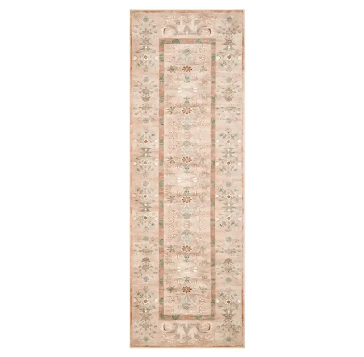 Vintage Floral Border Area Rug - Jinchan Home