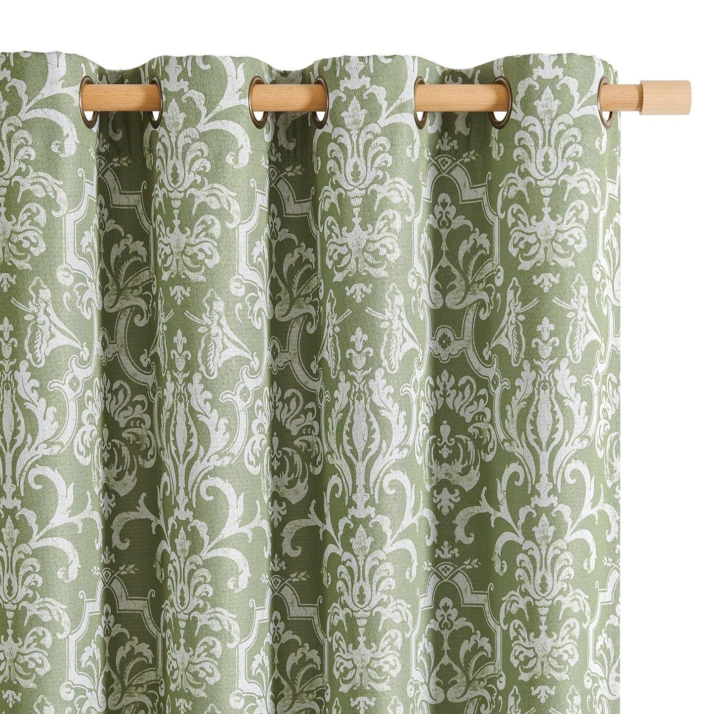 Damask Heritage Vintage Curtains - Jinchan Home