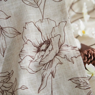 
                    
                      Floral Linen Curtains - Jinchan Home
                    
                  