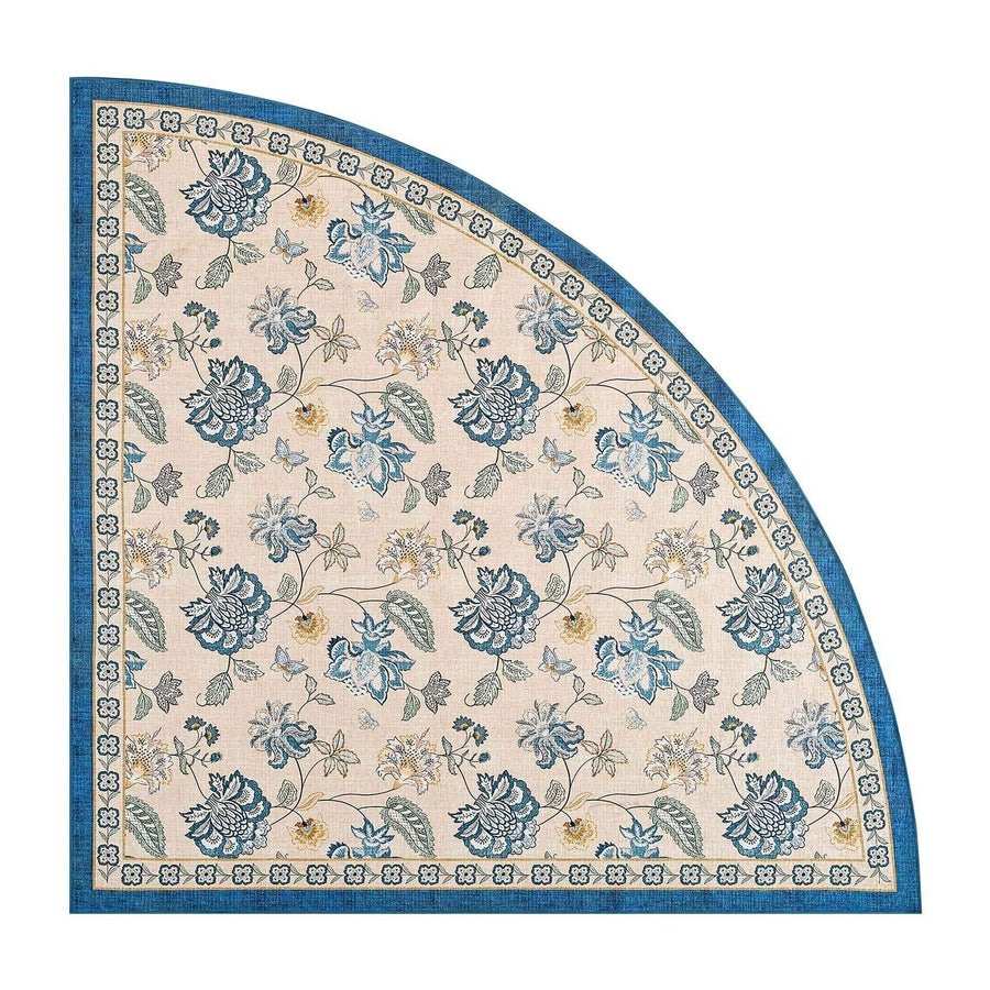Vintage Floral Butterfly Botanical Area Rug - Jinchan Home