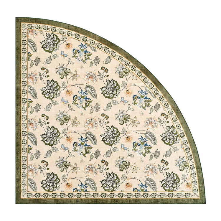 Vintage Floral Butterfly Botanical Area Rug - Jinchan Home