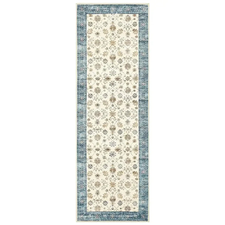 Vintage Floral Medallion Area Rug - Jinchan Home