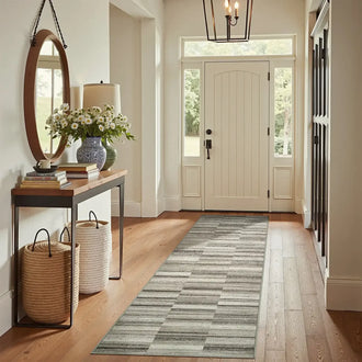 
                    
                      Striped Patchwork Area Rug - Jinchan Home
                    
                  