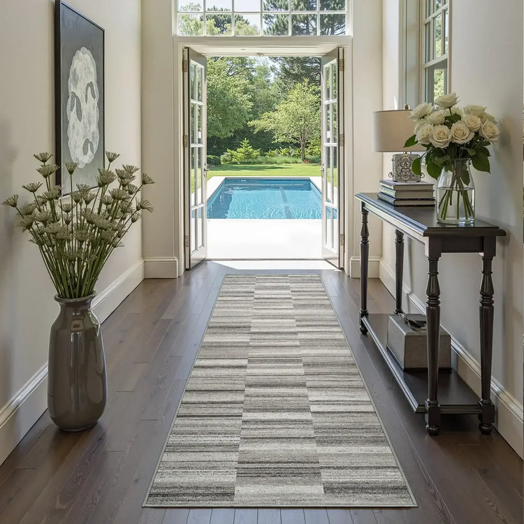 Striped Patchwork Area Rug - Jinchan Home