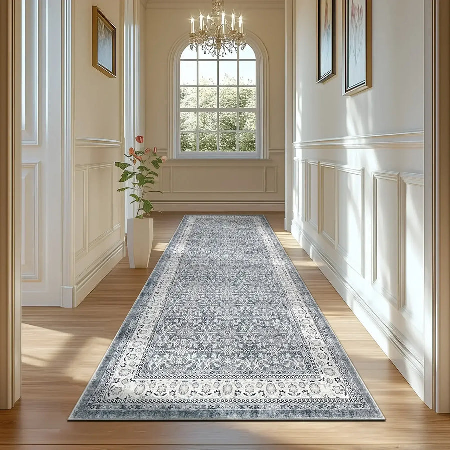 All Over Floral Pattern Vintage Persian Medallion Rug - Jinchan Home