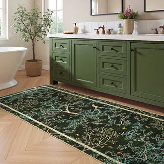 
                    
                      Branches & Birds Botanical Print Area Rug - Jinchan Home
                    
                  