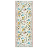 Lemon and Hydrangea Botanical Bird Area Rug - Jinchan Home