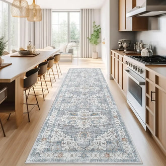 
                    
                      Vintage Persian-Style Distressed Area Rug - Jinchan Home
                    
                  