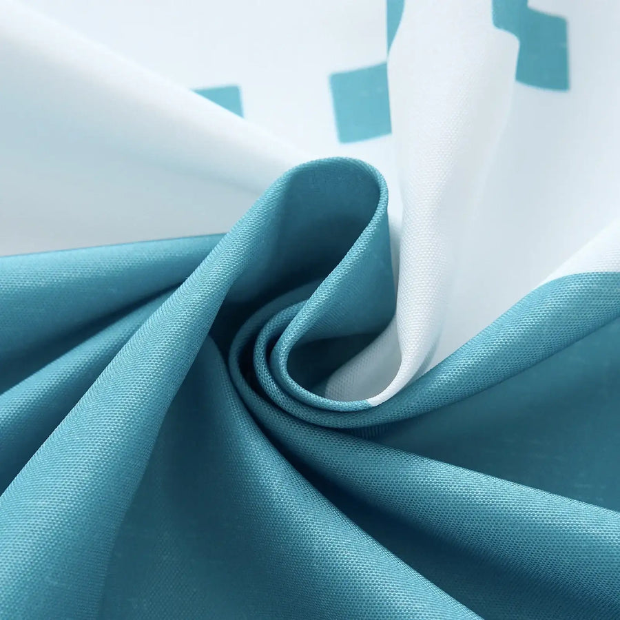 Boho Geometric Striped Shower Curtain - Jinchan Home