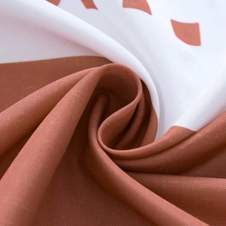 Boho Geometric Striped Shower Curtain - Jinchan Home