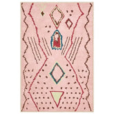 Boho Doodle Geometric Tribal Area Rug - Jinchan Home