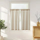
                    
                      Twill Striped Linen Blend Rod Pocket Kitchen Curtains - Jinchan Home
                    
                  