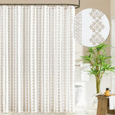 Boho Scroll & Diamond Shower Curtain - Jinchan Home