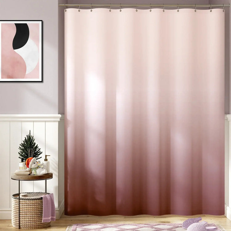 Smooth Gradient Tone Shower Curtain - Jinchan Home