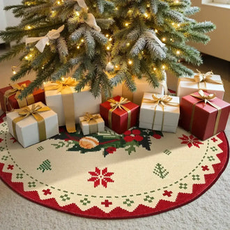 Christmas Jingle Wreaths Rug - Jinchan Home