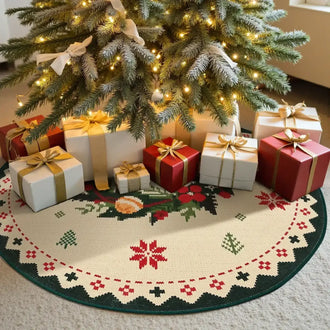 Christmas Jingle Wreaths Rug - Jinchan Home