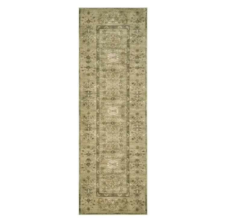 Vintage Floral Border Area Rug - Jinchan Home