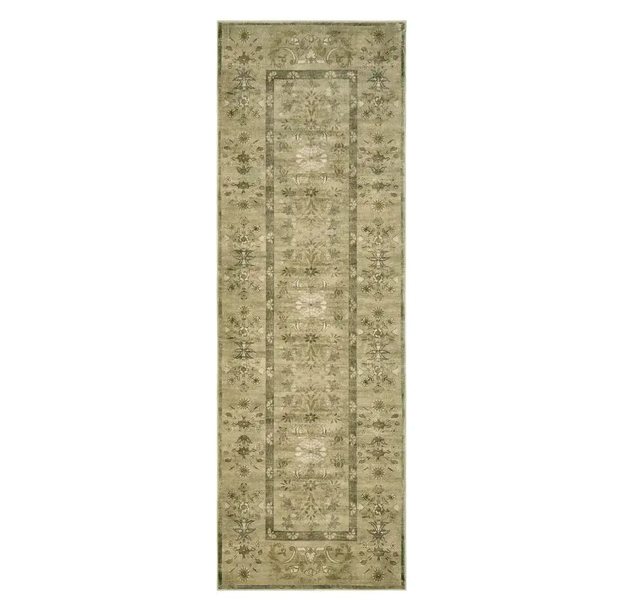 Vintage Floral Border Area Rug - Jinchan Home