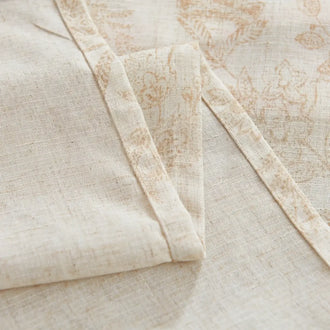 
                    
                      Vintage Scrollwork Floral Linen Kitchen Curtains - Jinchan Home
                    
                  