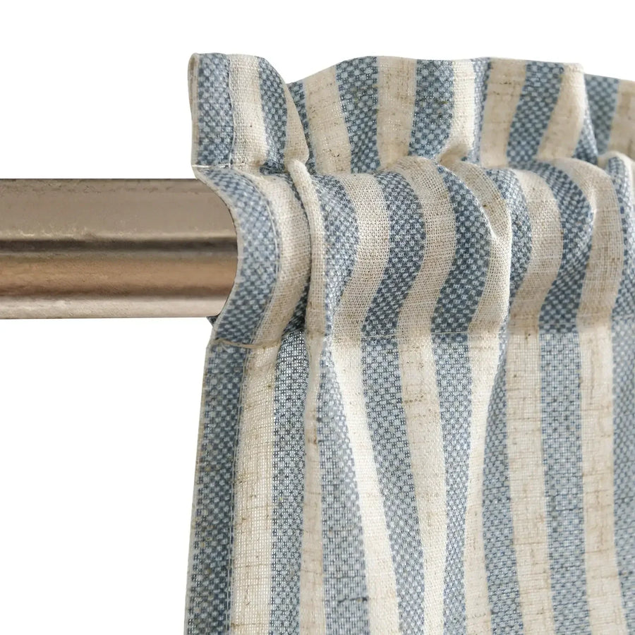 Linen Vertical Stripe Valance - Jinchan Home