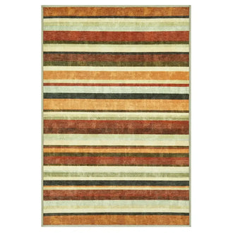 
                    
                      Vintage Warm-Tone Striped Indoor Rug Doormat - Jinchan Home
                    
                  