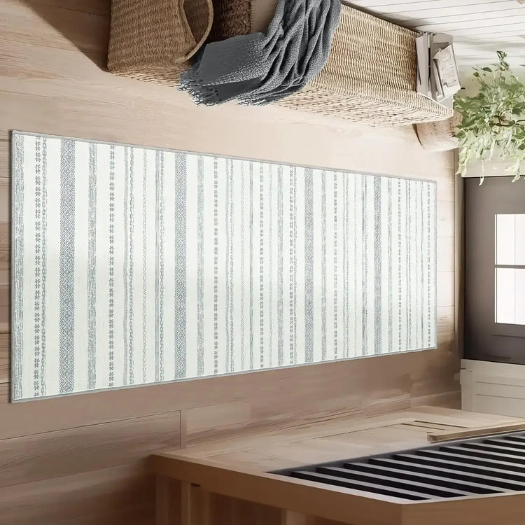Boho Multi-Striped Geometric Area Rug - Jinchan Home