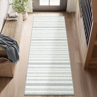 
                    
                      Boho Multi-Striped Geometric Area Rug - Jinchan Home
                    
                  