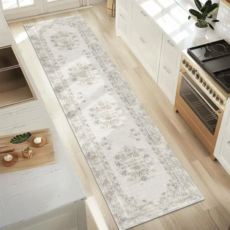 
                    
                      Soft Vintage Acanthus Floral Scrollwork Rug - Jinchan Home
                    
                  