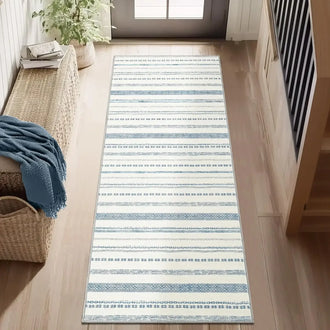 
                    
                      Boho Multi-Striped Geometric Area Rug - Jinchan Home
                    
                  