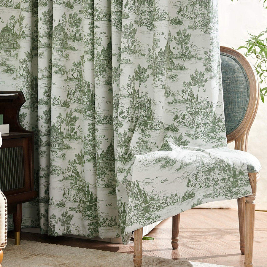 Parisian Garden Curtains - Jinchan Home