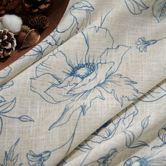 
                    
                      Floral Linen Curtains - Jinchan Home
                    
                  