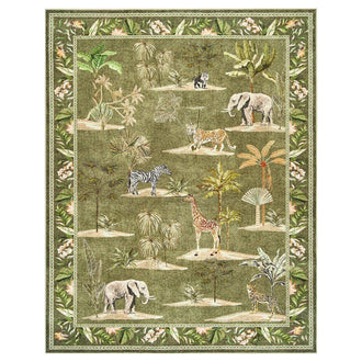 
                    
                      Vintage Safari Jungle Animal Area Rug - Jinchan Home
                    
                  