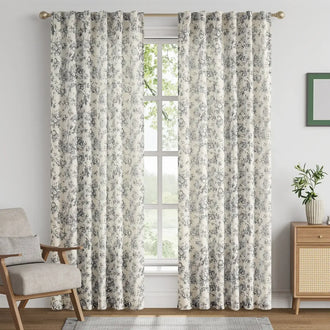 
                    
                      Vintage Bird & Vine Linen Curtains - Jinchan Home
                    
                  