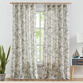 
                    
                      Vine & Bloom Linen Curtains - Jinchan Home
                    
                  