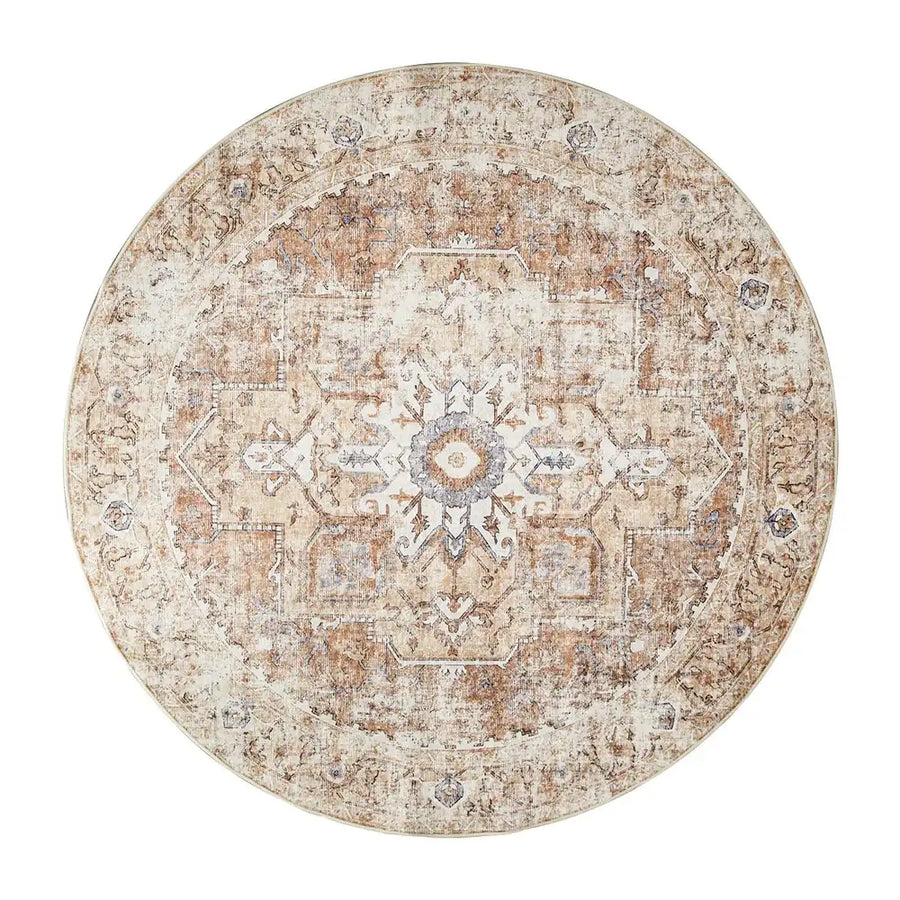 Mist-Toned Persian Bloom Rug - Jinchan Home