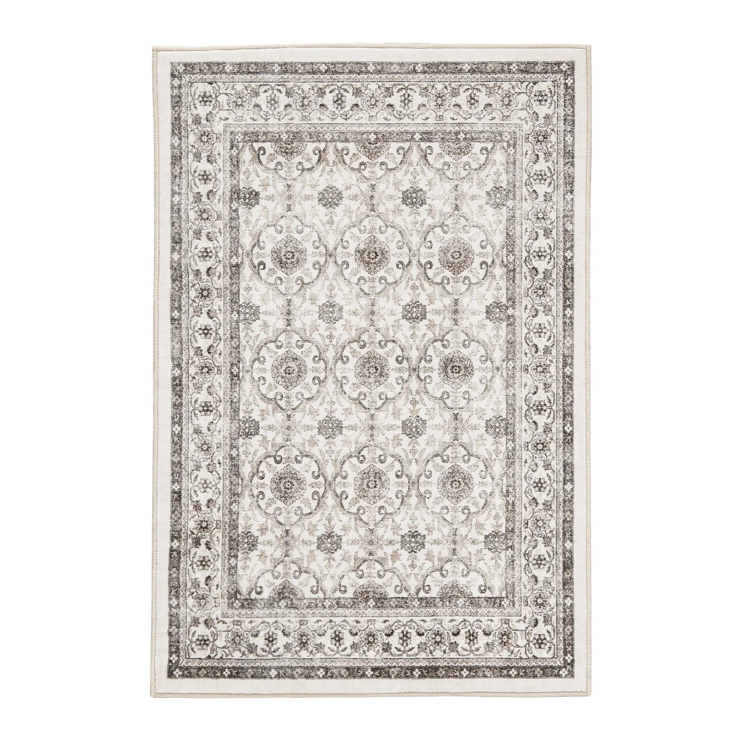 All Over Floral Pattern Vintage Persian Medallion Rug - Jinchan Home