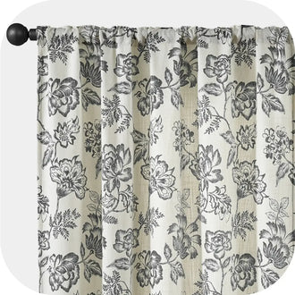 
                    
                      Vintage Line-Art Multi-Floral Vine Curtains - Jinchan Home
                    
                  