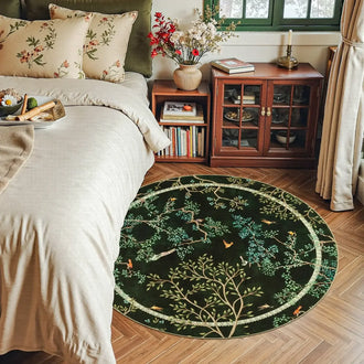 
                    
                      Branches & Birds Botanical Print Area Rug - Jinchan Home
                    
                  