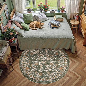 Vintage Pomegranate Foliage Rug - Jinchan Home