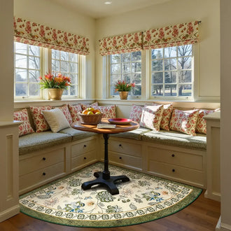 
                    
                      Vintage Floral Butterfly Botanical Area Rug - Jinchan Home
                    
                  