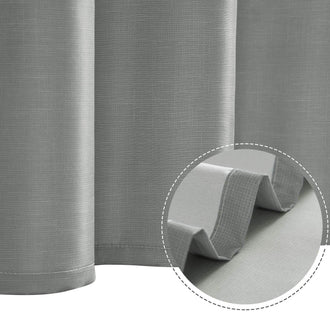 Gradient Striped Textured Shower Curtain - Jinchan Home