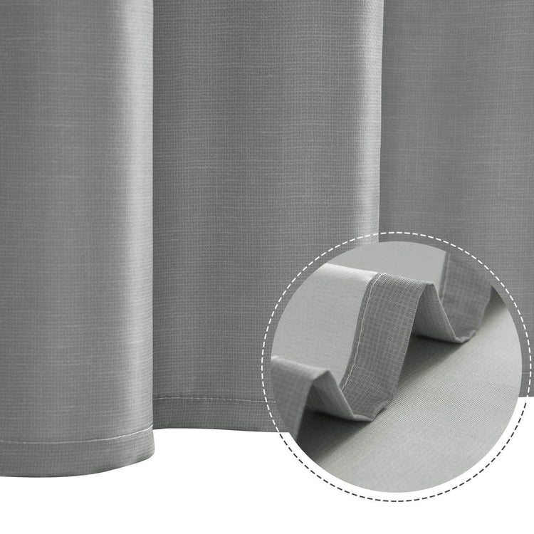 Gradient Striped Textured Shower Curtain - Jinchan Home