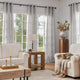 
                    
                      Solid Linen Textured Grommet Curtains - Jinchan Home
                    
                  