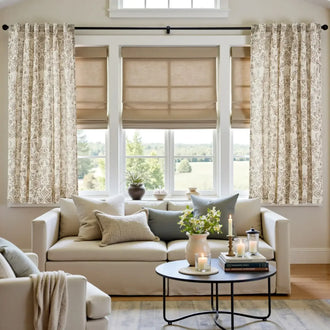 
                    
                      Rococo Vine Linen-Blend 3-in-1 Curtains - Jinchan Home
                    
                  