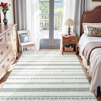 
                    
                      Boho Multi-Striped Geometric Area Rug - Jinchan Home
                    
                  
