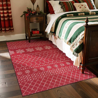 Snowflake Christmas Rug - Jinchan Home
