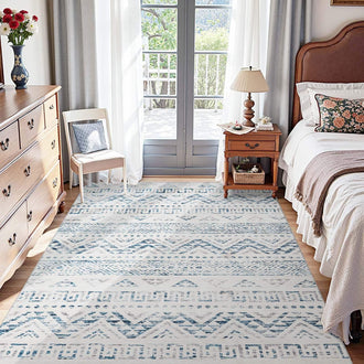 
                    
                      Boho Distressed Tribal Geometric Runner Rug - Jinchan Home
                    
                  